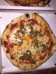 Pizza funghi e kebab