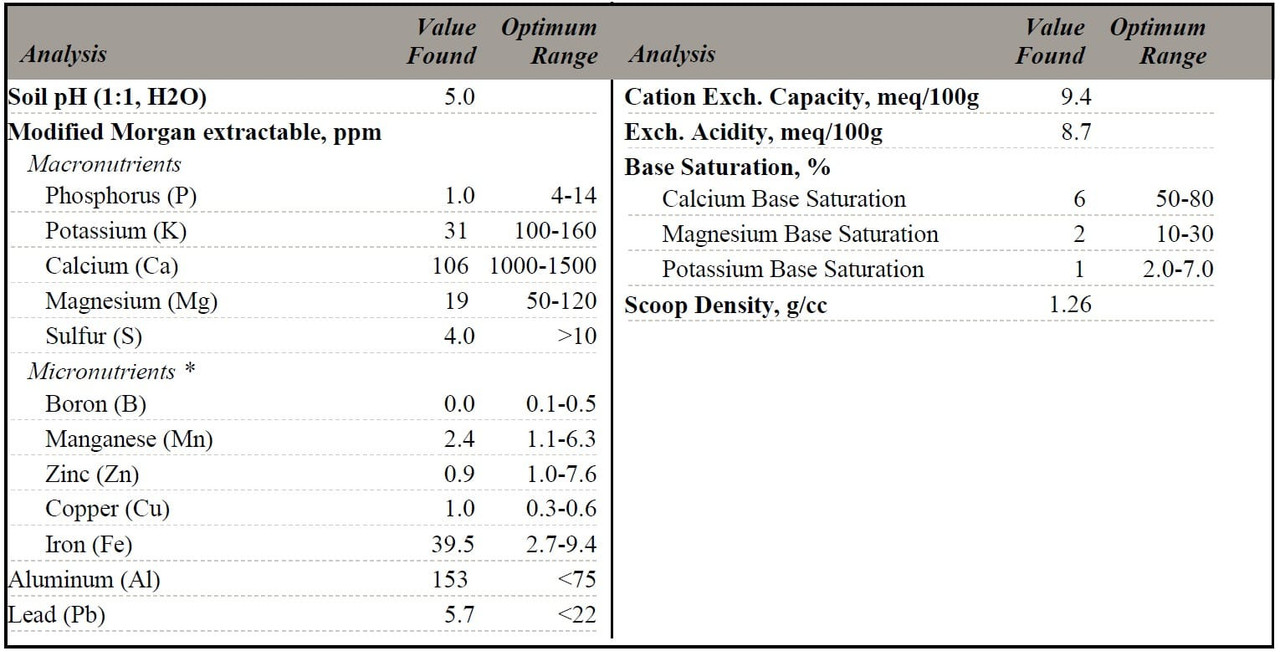 soil test