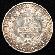 10 céntimos de piastra. Indochina francesa 1900. PAS7622