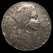 grana - Ducado (100 grana) Carlos II Nápoles 1689. Segundo tipo. PAS7289