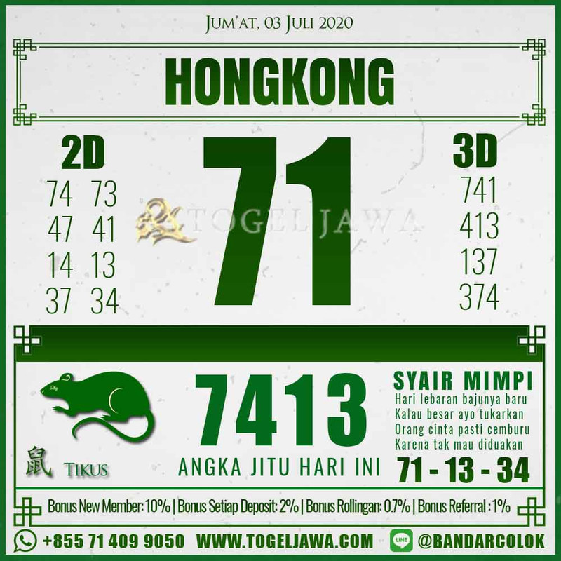 Prediksi Hongkong Tanggal 2020-07-03