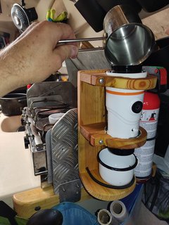 Nespressomaschine am Kocher Okt 2022