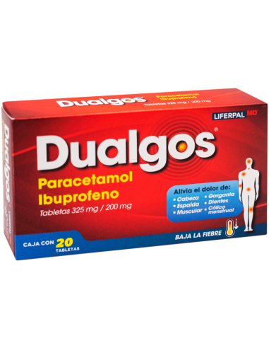 PR \P20 DUALGOS (PARACETA/IBUPROFENO TAB) PROMOCION DUALGOS