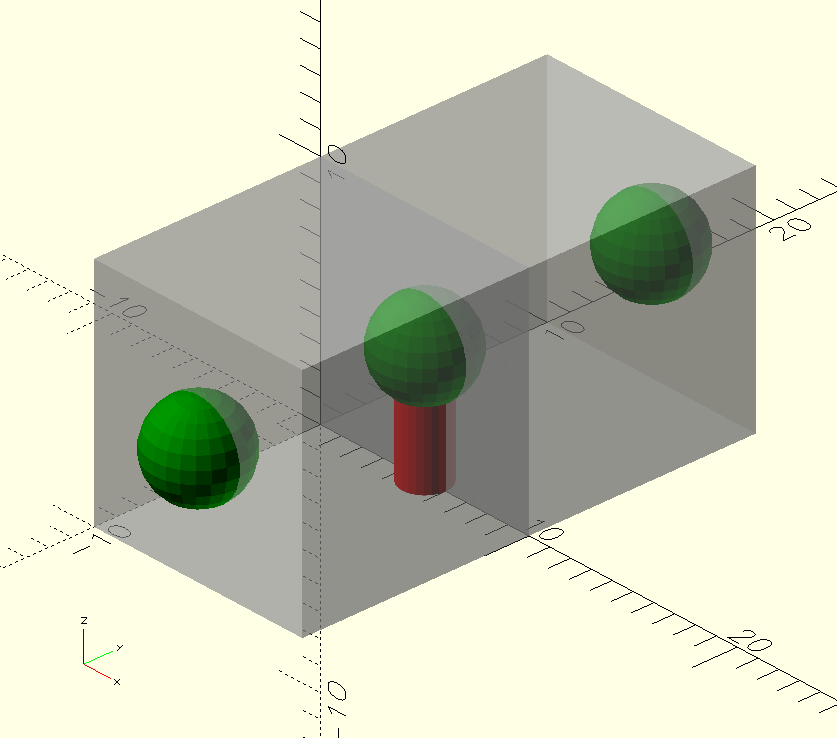 OpenSCAD view inside