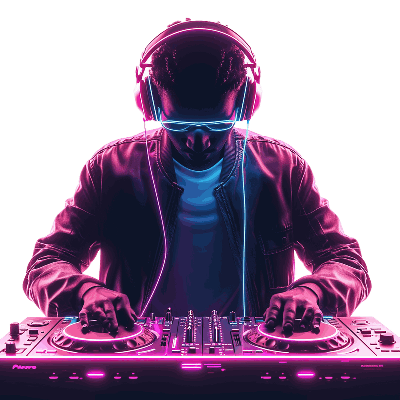 s11728 neon dj isolated on white background stylize 200 116448d0 d0d8 4e12 a519 8a3e153db2f6 3 phot