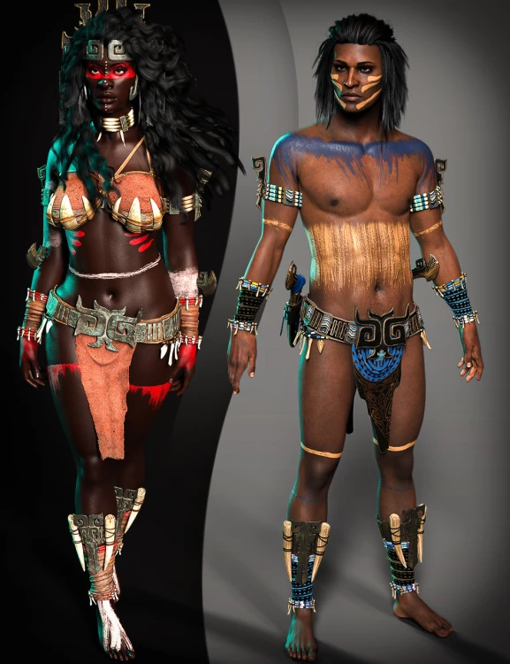 Twizted Tribal Paints 2 for Genesis 9