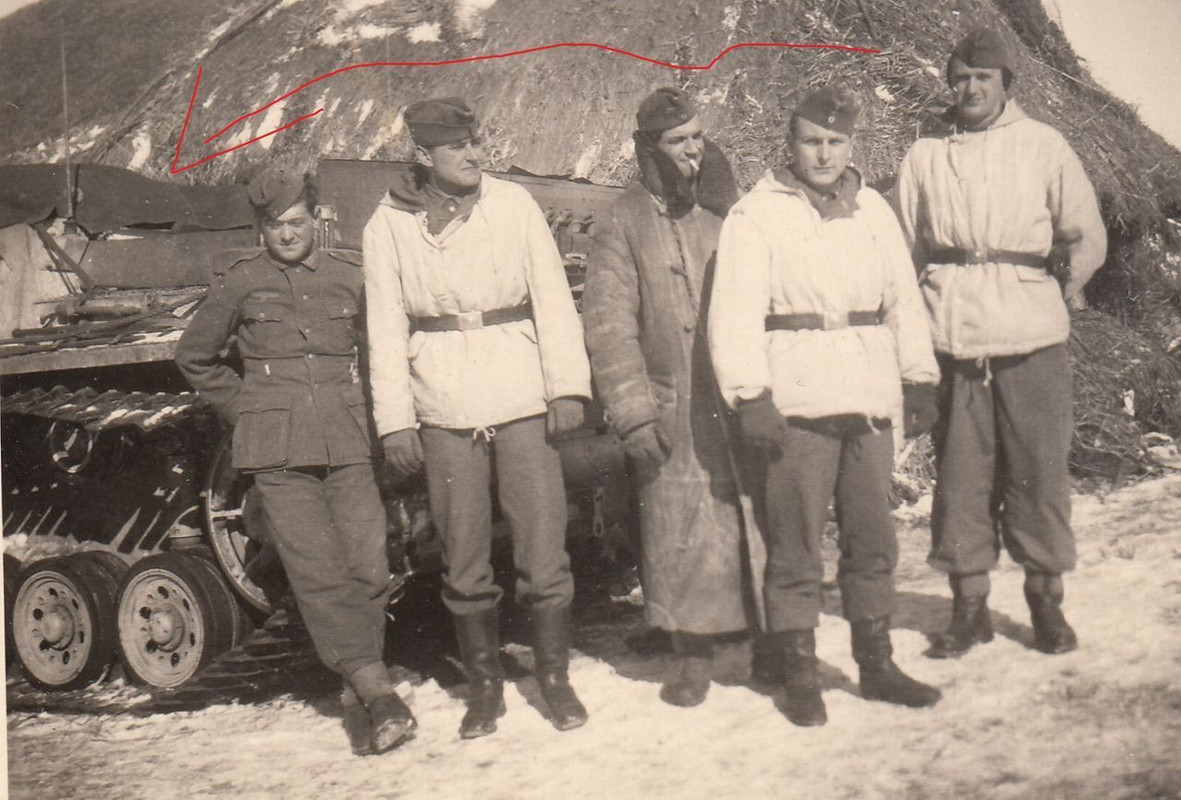 Foto Soldat Panzer Tank Sturmgeschütz Langrohr S