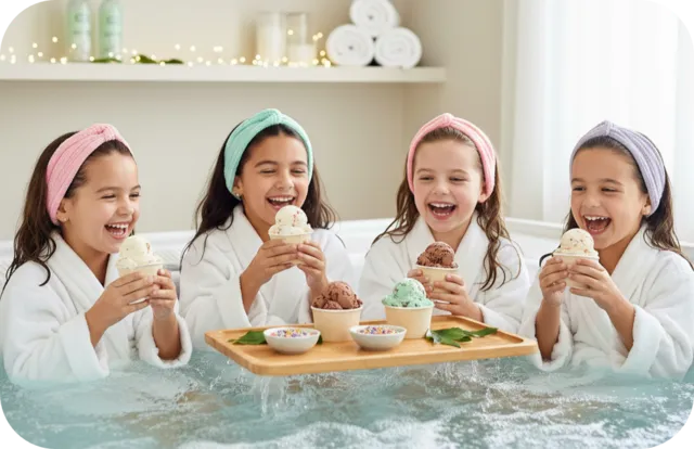 Experiencia de spa para niños