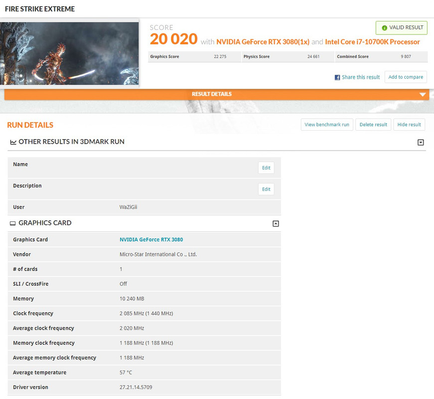 3DM Fire Strike Extreme