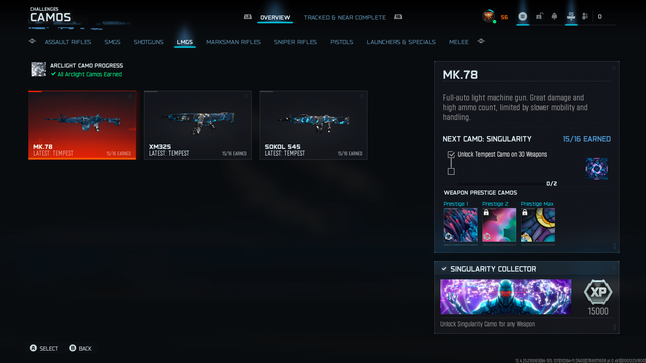 5 Singularity SMGs