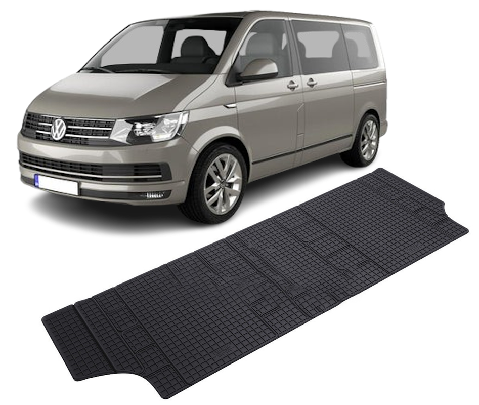 Set 2 covorase Volkswagen T 6 Multivan 2015- Randul 3prezent, din cauciuc 100%, compatibile cu autoturismul Volkswagen T