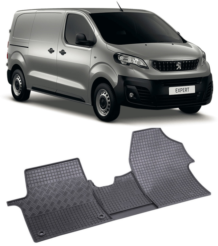 Set 3 covorase Peugeot E-Expert 2/3M 2020-prezent, din cauciuc 100%, compatibile cu autoturismul PEUGEOT e-Expert