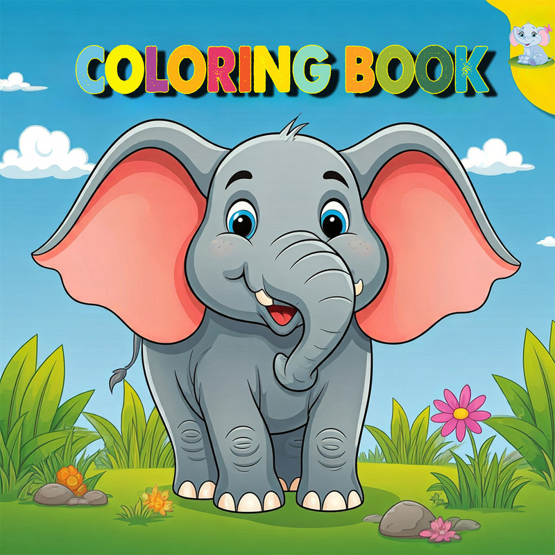 Happy Elephant Coloring Fun