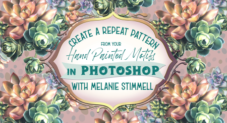 Create a Repeat Pattern in Photoshop from Hand Painted Motifs