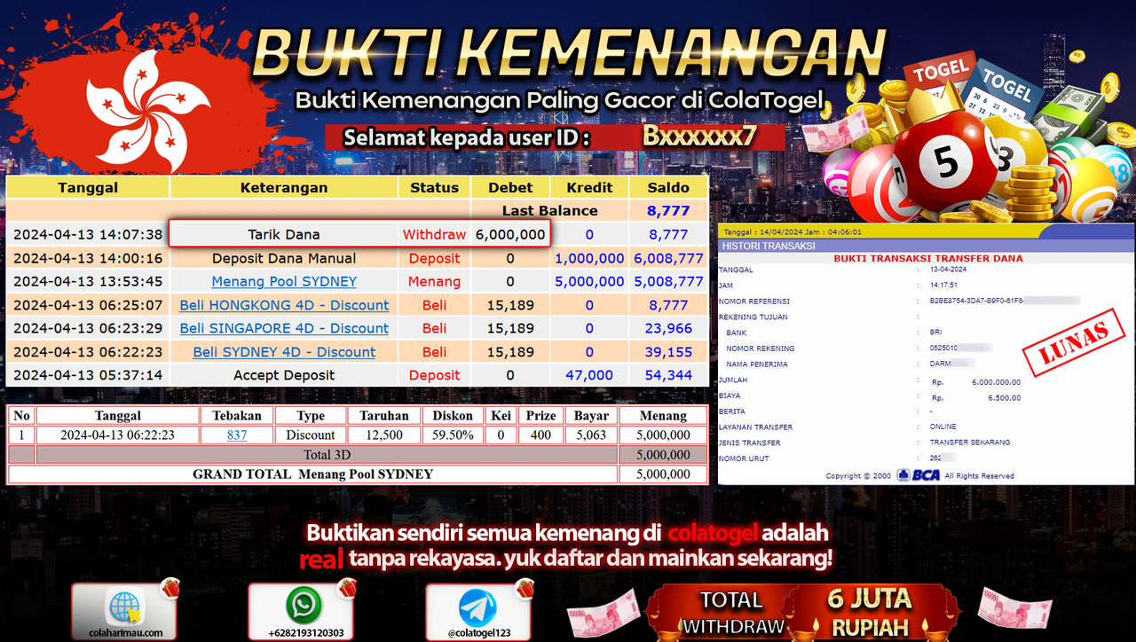 JACKPOT TOGEL SIDNEY!!