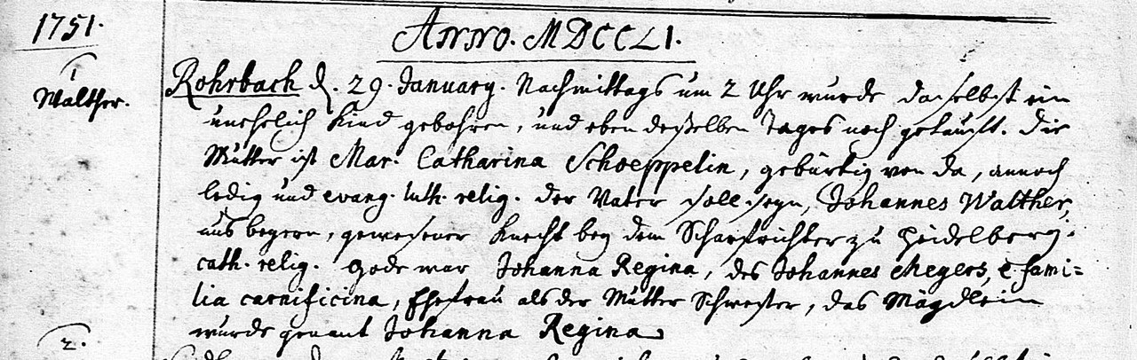 Johanna Regina Schoeppel 29 01 1751
