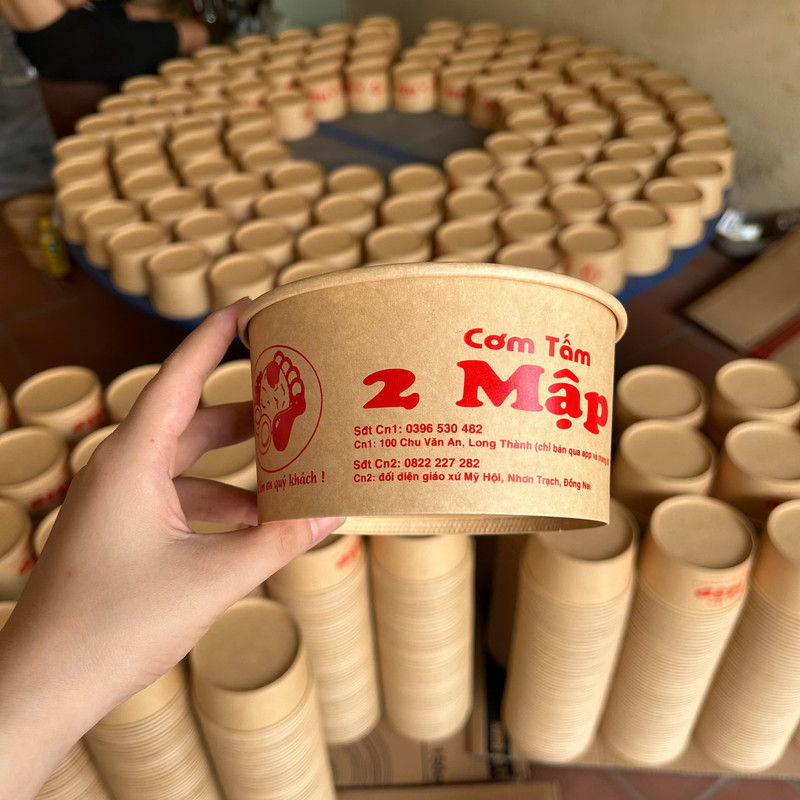 TÔ GIẤY 1000ML IN LOGO
