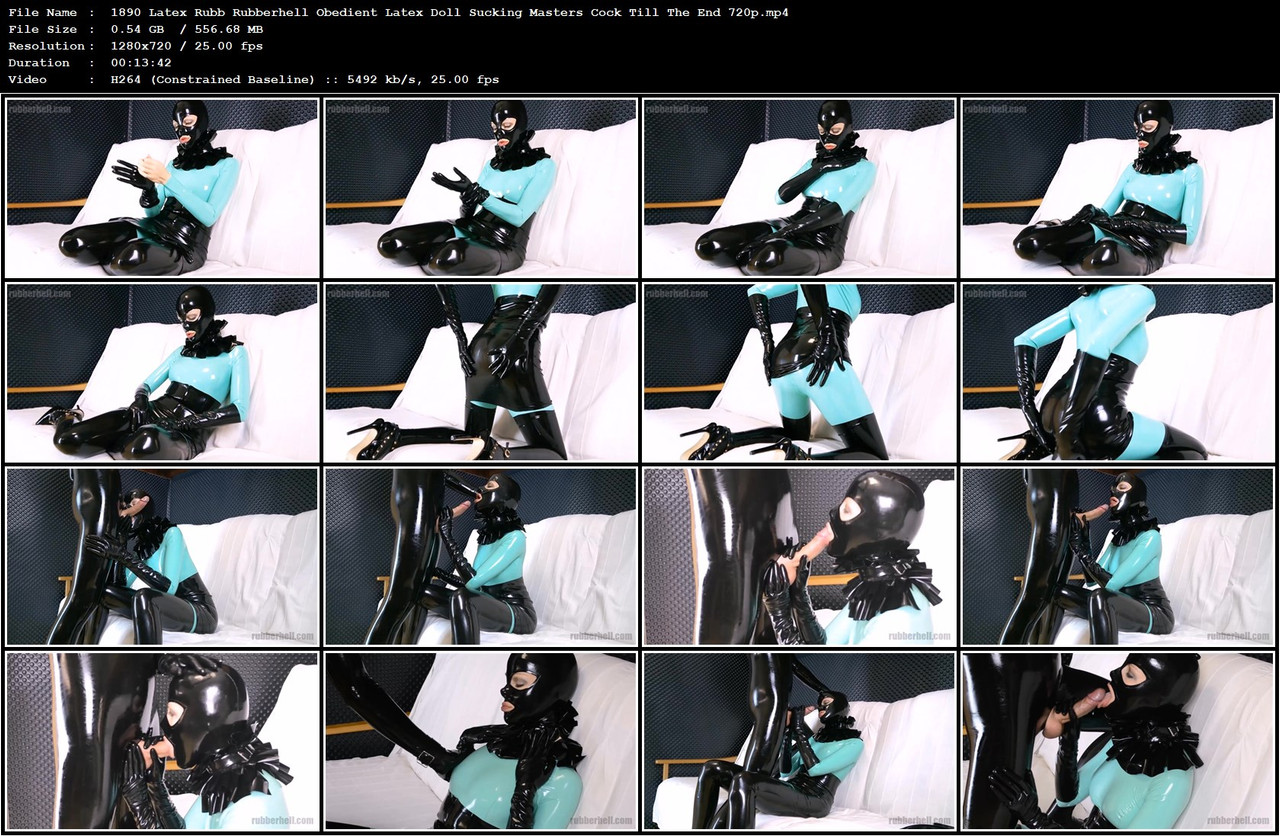 1890 Latex Rubb Rubberhell Obedient Latex Doll Sucking Masters Cock Till The End 720p mp4