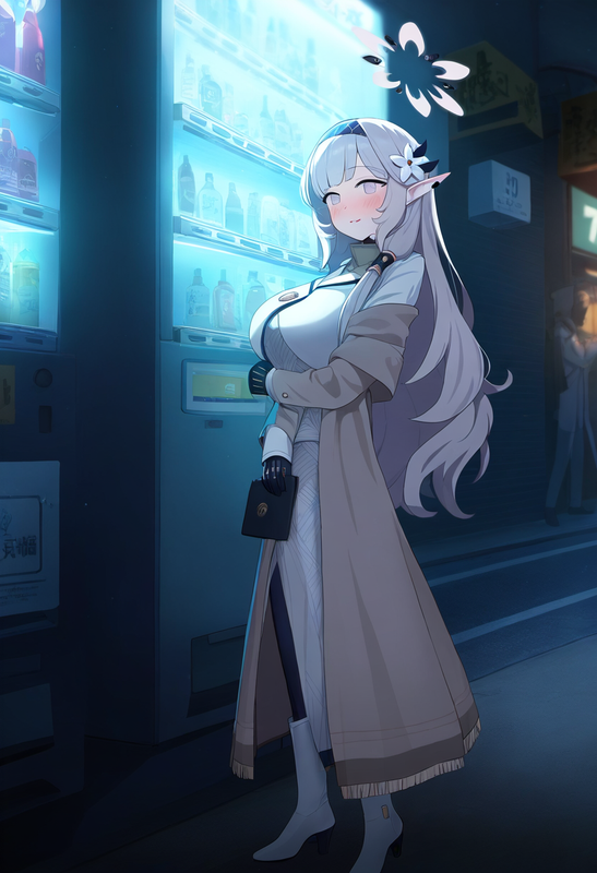 1man, 1girl, himari (blue archive), anime screencap, artistcg, depth of field,sh s-3718957594