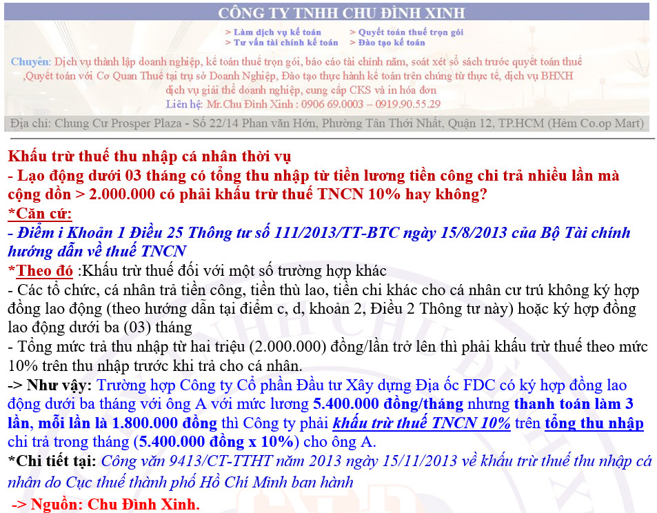 1 LAO DONG THOI VU CHI TRA NHIEU LAN CHU DINH XINH