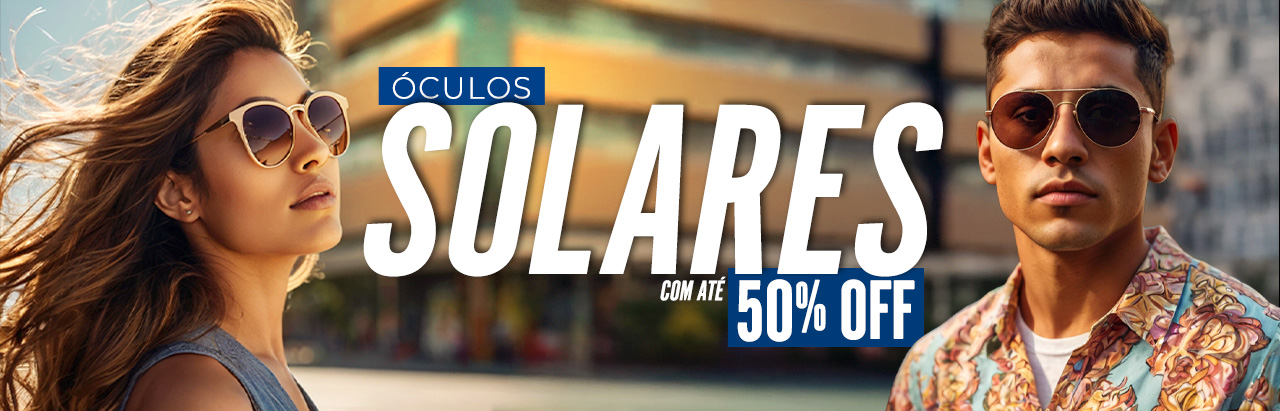 Óculos Solares até 50% OFF