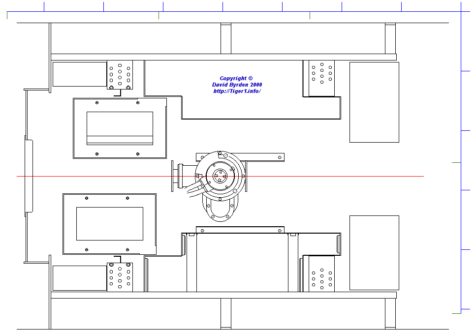 нижние укладки, аккумуляторы, привод башни и их размещение, уголки пола