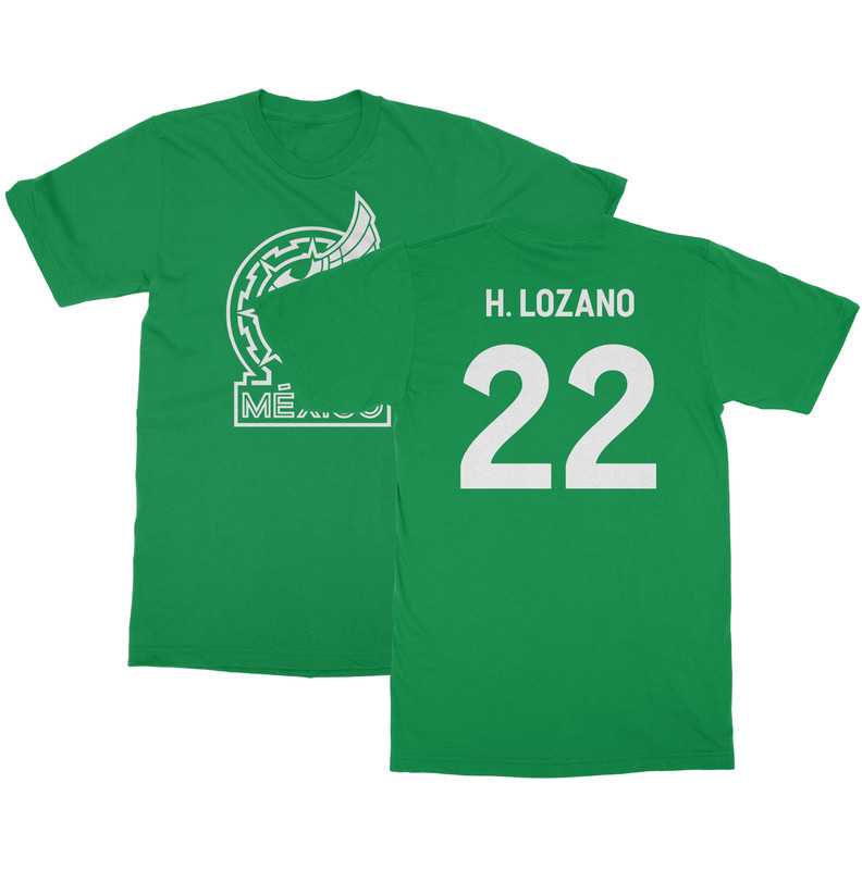 H.Lozano 22 Jersey Style - Mexico Soccer Cup Fan Unisex T-Shirt