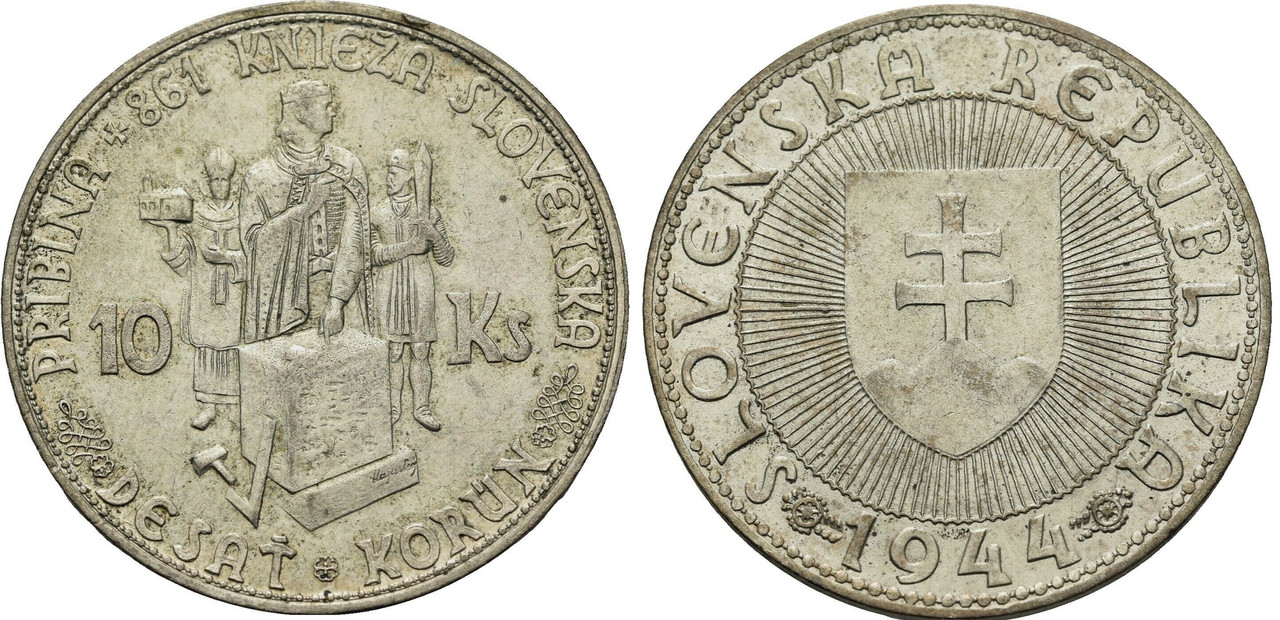 República de Eslovaquia, 10 korun, 1944 10k441