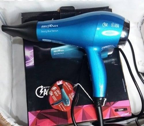 Secador de Cabelo Britânia Beauty Blue Titaniuim – BSC03AZ Azul 1900W 2 Velocidades