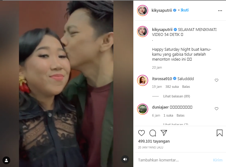 Kiky Saputri dicium Ariel NOAH