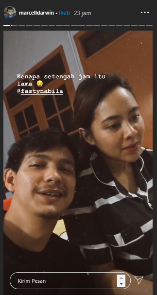 Marcell Darwin mengeluh kepada Nabila