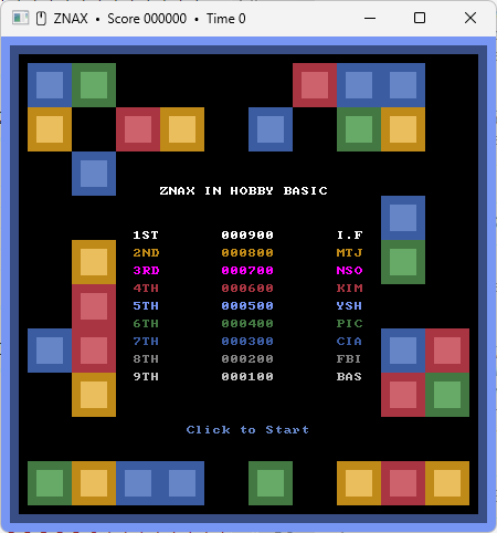 HOBBY BASIC ZNAX WINDOWS11 CONSOLE