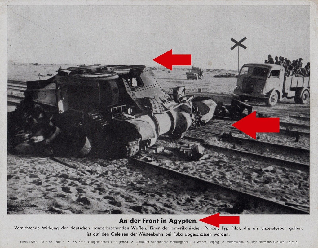 Ägypten bei Fuka Beute LKW und zerstörter Panzer