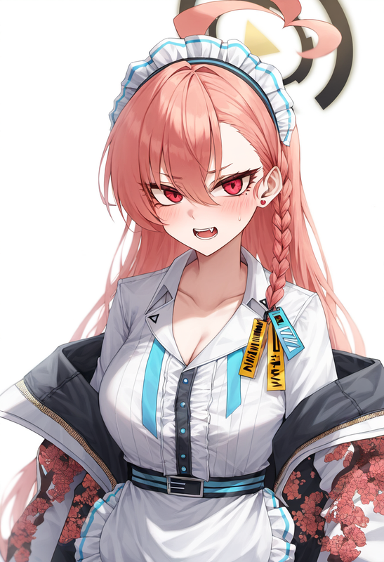 depth of field, 1girl, neru (blue archive), alternate hairstyle, {{{{long hair}} s-539673224