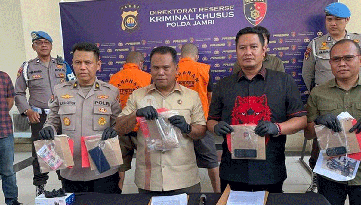 Dua Warga Merangin Ditangkap Usai Jual Emas Ilegal 1,2 Kg Senilai Rp2 M