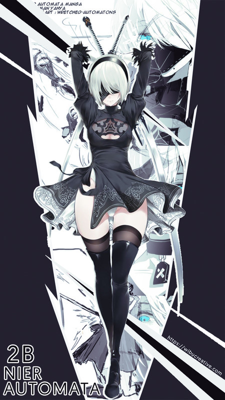 Wallpaper Android 2b Nier Automata Wibu Creative