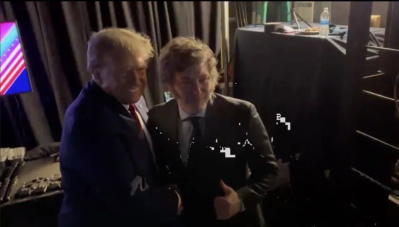 Así fue el encuentro entre Javier Milei y Donald Trump, ¿qué se dijeron? (Video)