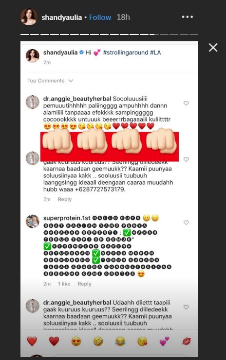 Shandy Aulia berang terima spam online shop
