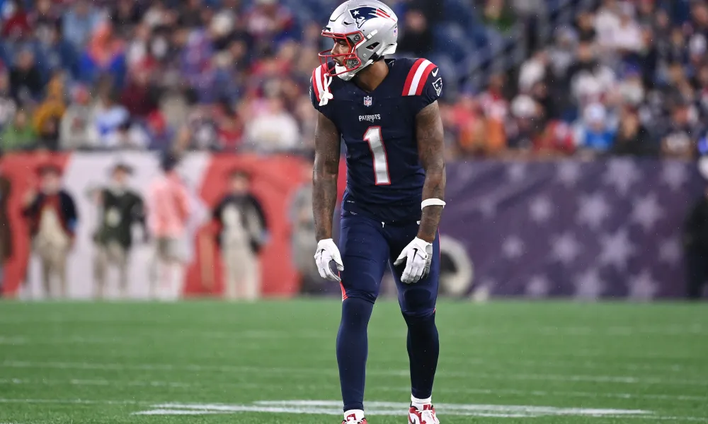 Patriots rookie WR Ja’Lynn Polk steps the critics back after slow start.