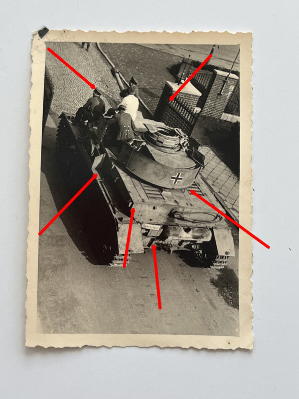 Foto, Panther für Normandie, Ardennen Einsatz, Panzer V, Besatzung, Balkenkreuz