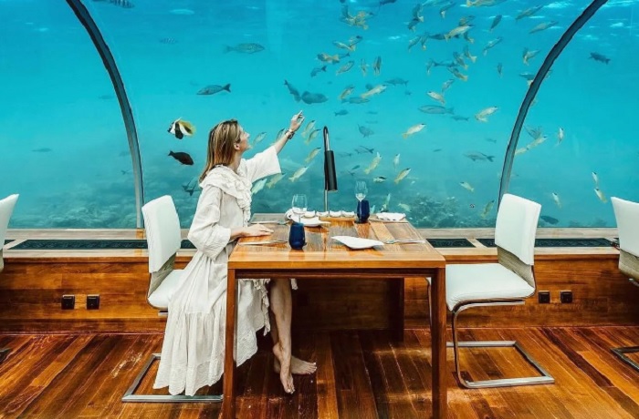 Ithaa Undersea Restaurant.