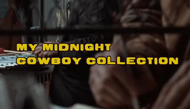 my Midnight cowboy collection! it is a gif of rico and joe in a pawn shop. rico plays an xylophone while joe pawns off his radio