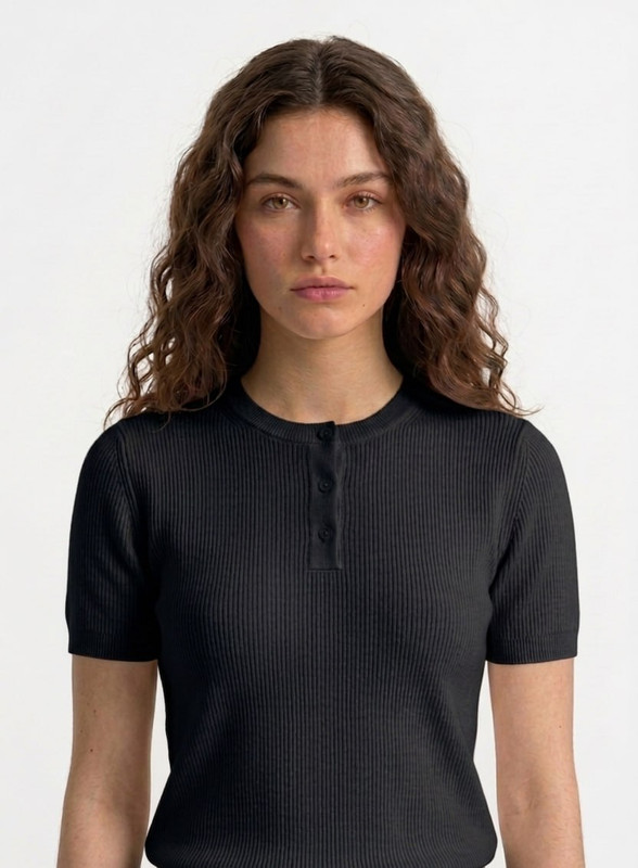 Black Henry shirt