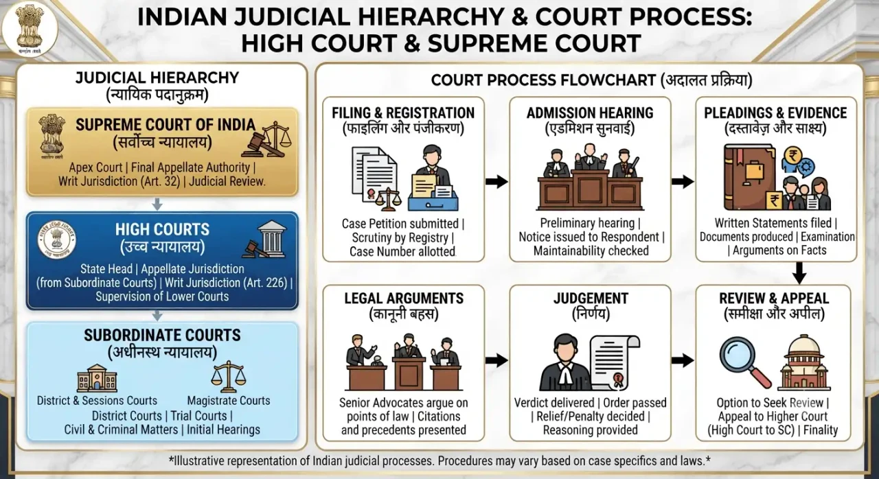 High Court, Supreme Court & Court Process: Complete Guide