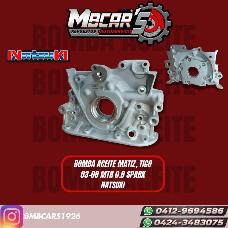 BOMBA DE ACEITE DAE MATIZ / TICO / SPARK 
