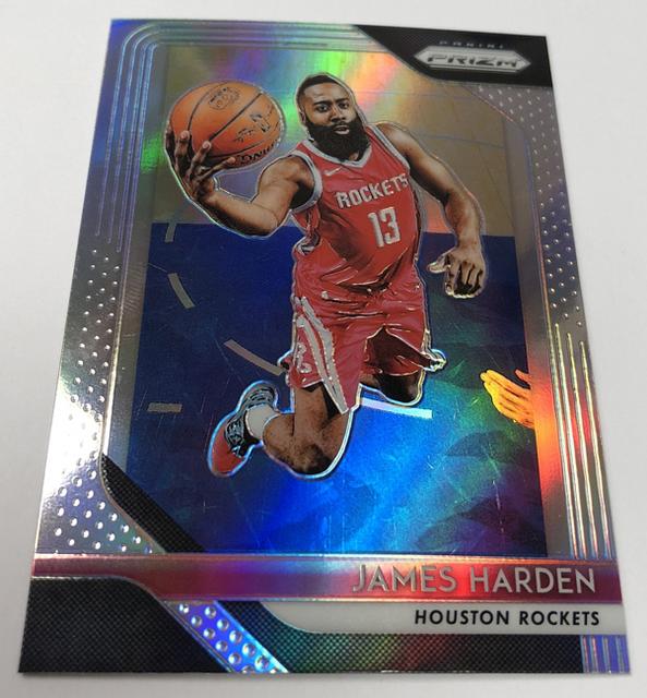 2019-20 Panini Prizm Fireworks #5 James Harden Houston Rockets Basketball Card