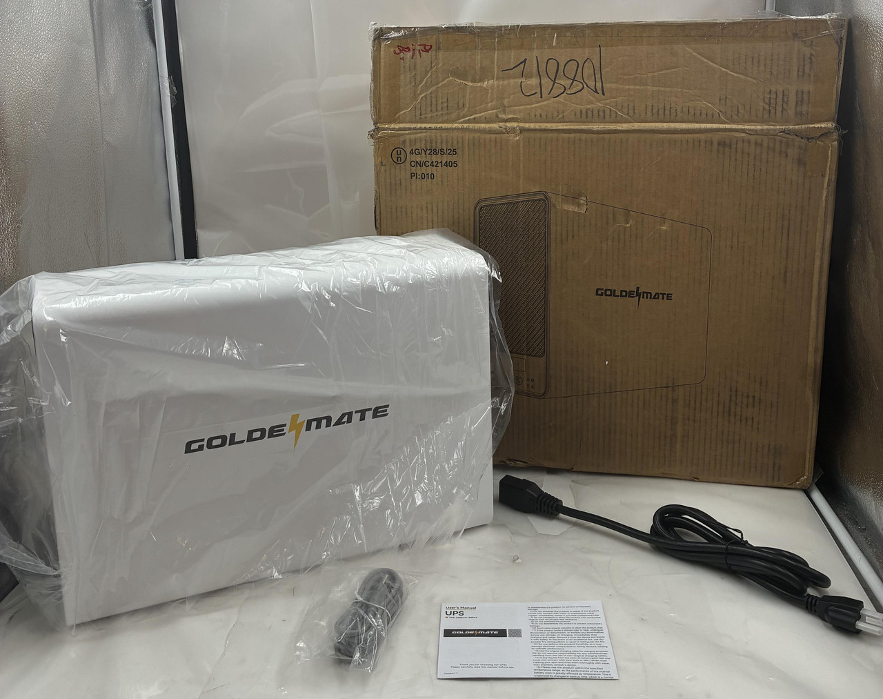 GOLDENMATE UPS-2000VA 1600W PURE SINE WAVE BACKUP POWER SUPPLY LIFEPO4