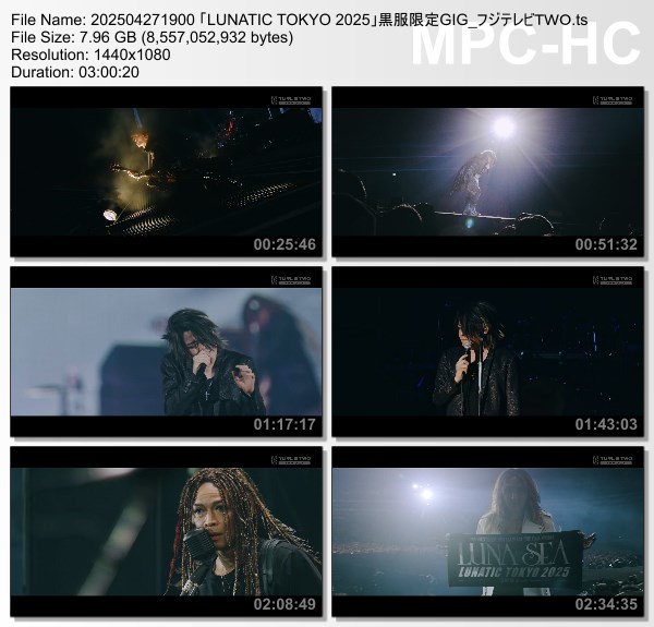 [TV-Variety] LUNATIC TOKYO 2025 -黒服限定GIG- (FujiTV TWO 2025.04.27)