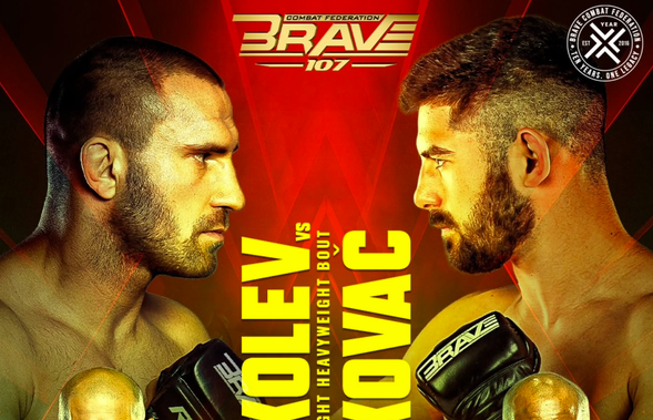 Калоян Колев срещу 'Ковашкия чук' от Сърбия оглавяват MMA битките в BRAVE 107