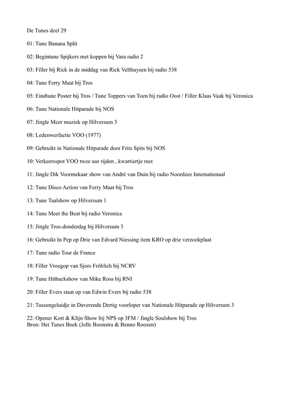 tunes deel 29